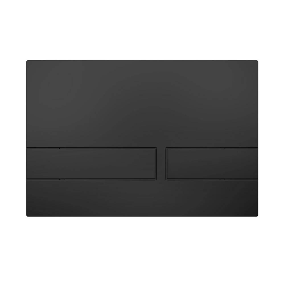 Crosswater Venue Matt Black Dual Flush Plate